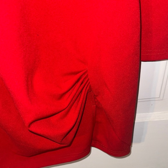 Lulu's Vibrant Red Long Sleeve Dress - Picture 4 of 6